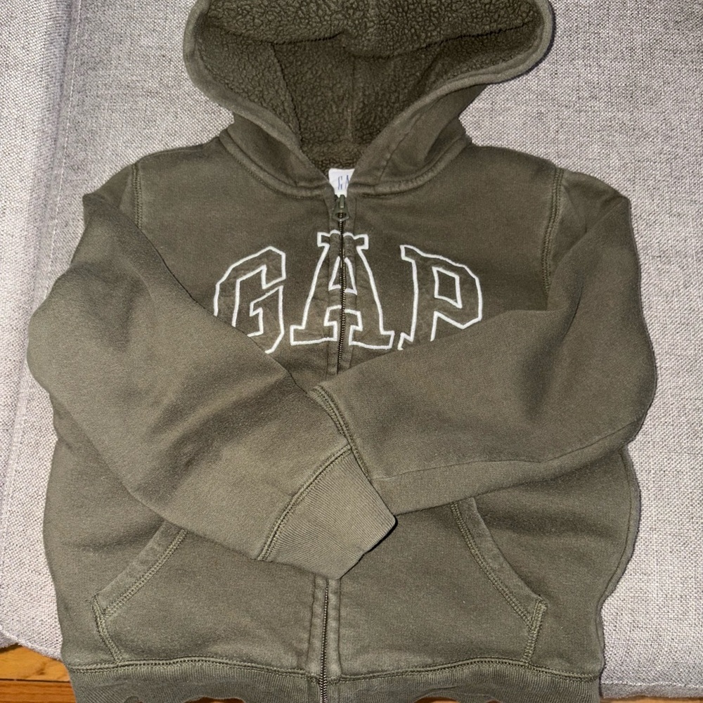 GAP Kids Forest Green Zip-Up Hoodie